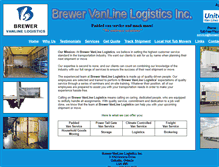 Tablet Screenshot of brewervanlinelogistics.com